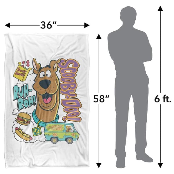 Scooby Doo Ruh Roh Snacks Soft Touch Blanket