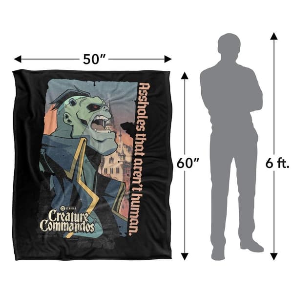 Creature Commandos Eric Frankenstein Blanket