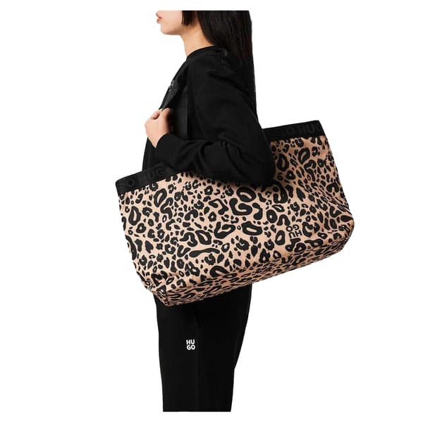 Hugo Dam/Dam Becky Leopardmönstrad Tygväska