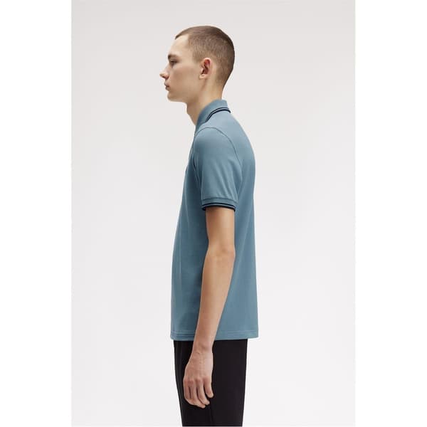 Fred Perry Pikétröja med dubbla ränder för män