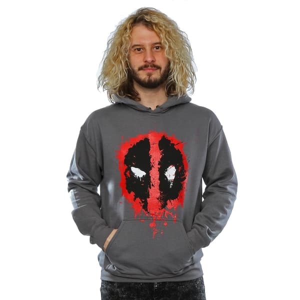 Deadpool Herr Splat Face Bomullshuvtröja