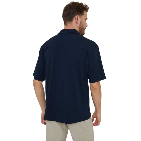 Threadbare Mens Drewrea Short-Sleeved Shirt