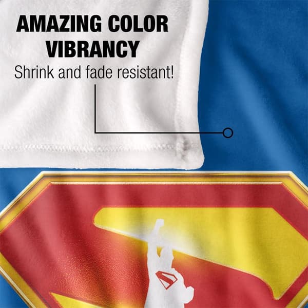 Superman Take Me Home Shield Blanket