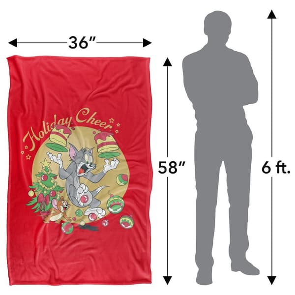 Tom And Jerry Holiday Cheer Blanket