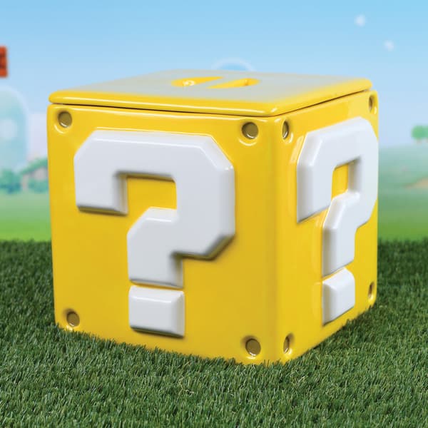 Super Mario Question Mark Decorative Jar
