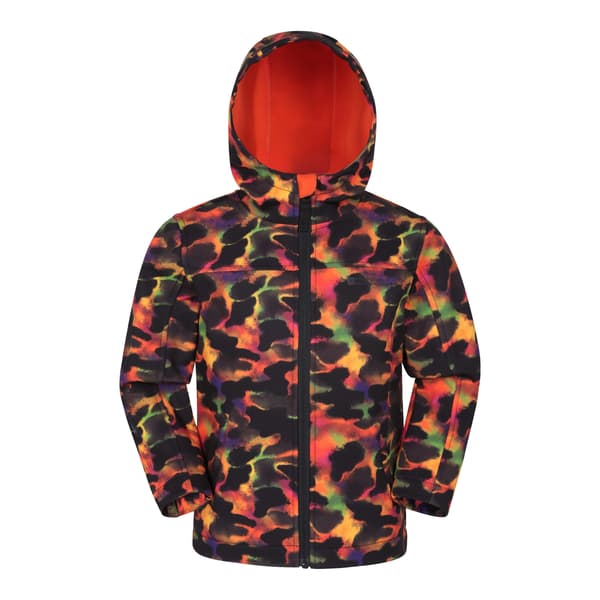 Mountain Warehouse Barn/Kids Exodus II Djurmönstrad Vattenavvisande Softshelljacka