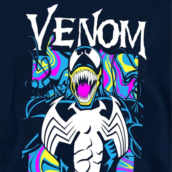 Marvel Barn/Kids Venom Marbled Pull Over Hoodie