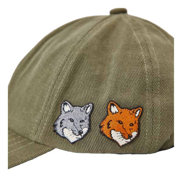Maison Kitsuné Mens Double Fox Head Baseball Cap
