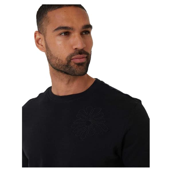 Threadbare Herr Broderad Blommig Regular T-shirt