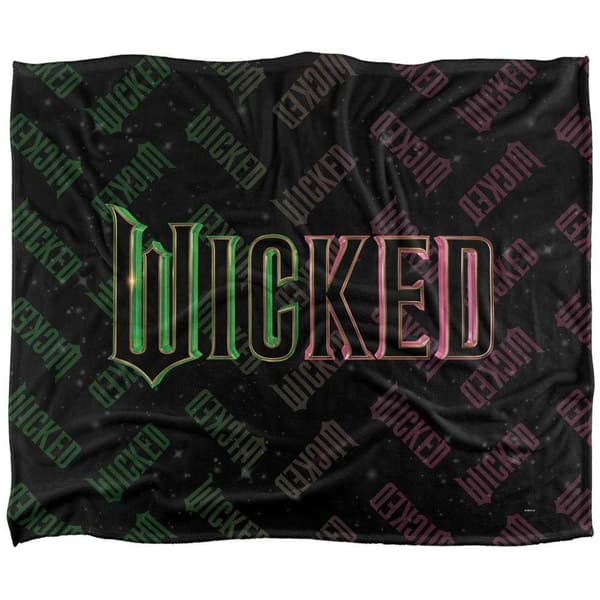 Wicked-elokuvan logon pehmeä peitto