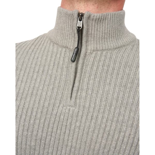Crosshatch Mens Havaline Knitted Quarter Zip Pullover