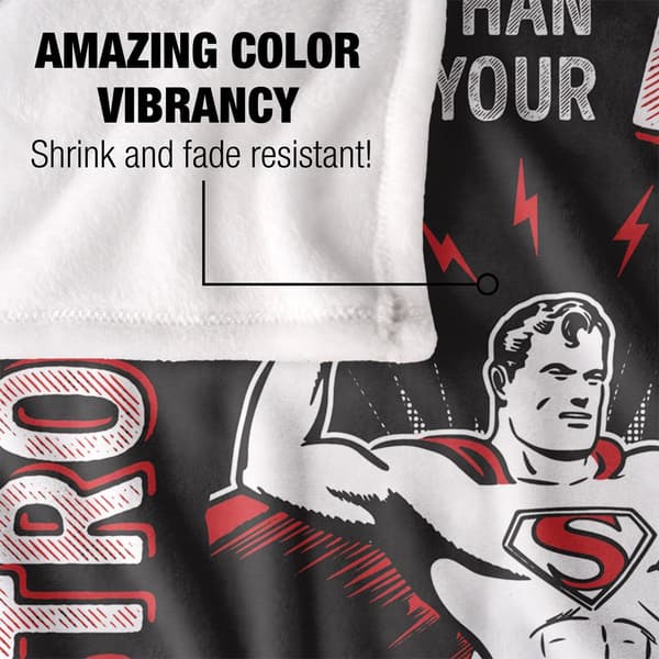 Superman Stronger Than Excuses Blanket