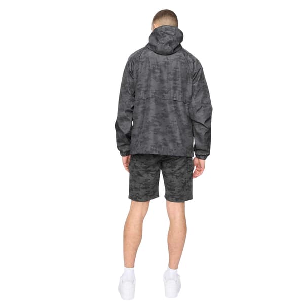 Crosshatch Herr Janscore Heltäckande Tryckt Polyester Jacka med Huva