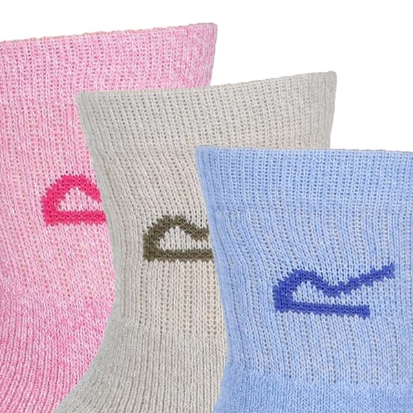 Regatta Great Outdoors Dam/Dam Marl Effect Strumpor (3-pack)