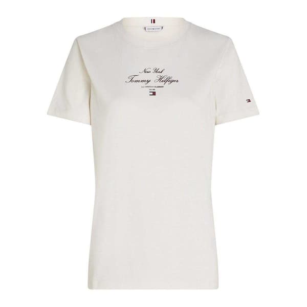 Tommy Hilfiger Dam/Dam Script Bomull Regular T-shirt