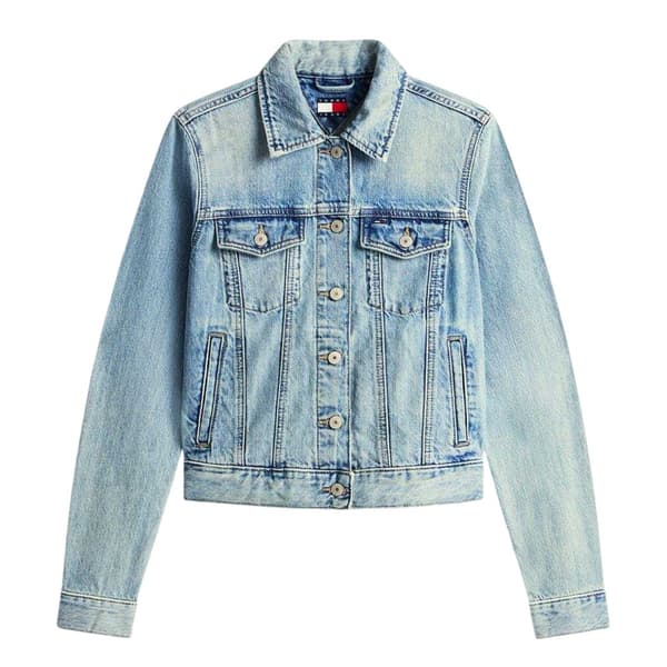 Tommy Jeans Dam Avslappnad Passform Truckerjacka