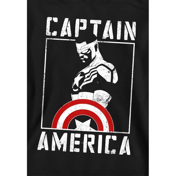 Captain America Barn/Kids Stencil Pull Over Hoodie