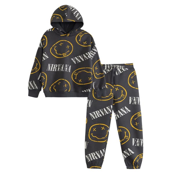 Nirvana Barn/Kids Logohuvtröja och Joggers Set
