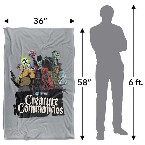 Creature Commandos Group Pose Supersoft Blanket