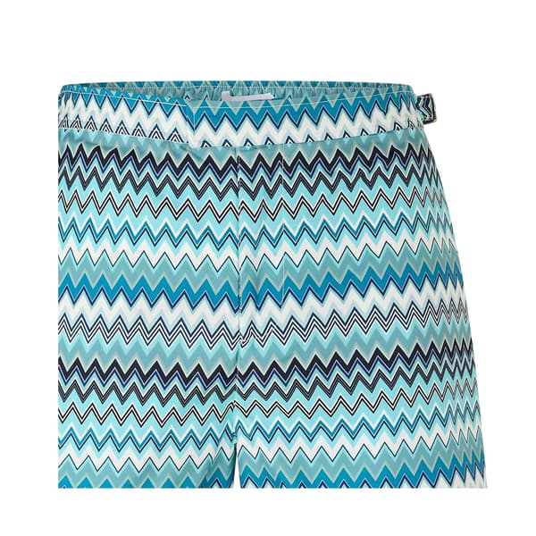 Belier Mens Zig Zag Adjustable Side Tabs Swim Shorts