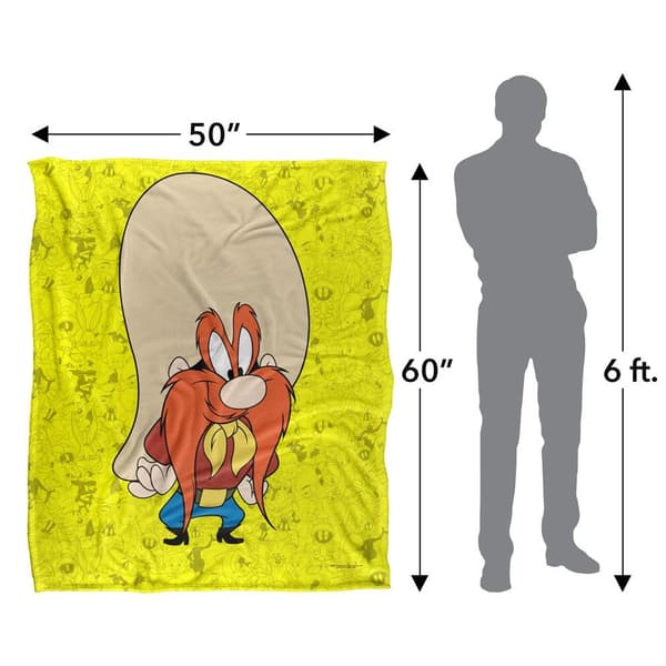 Looney Tunes Character Collage Yosemite Sam Blanket