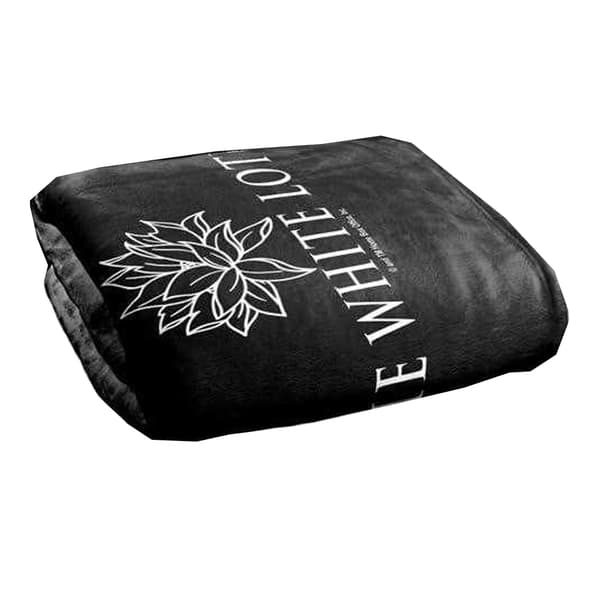 The White Lotus Dark Logo Blanket