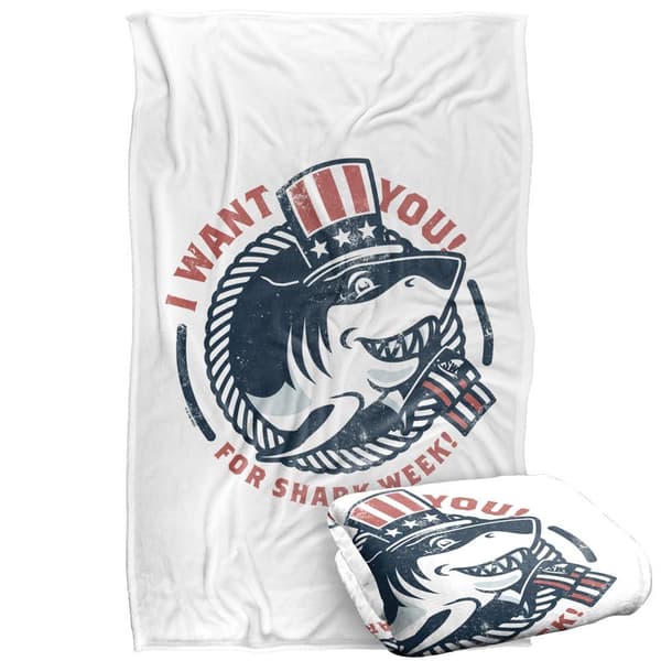 Shark Week I Want You! Soft Touch Blanket