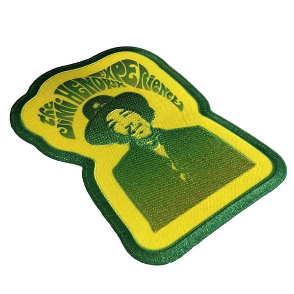 Jimi Hendrix Experience Woven Swirly Logo Iron On Patch