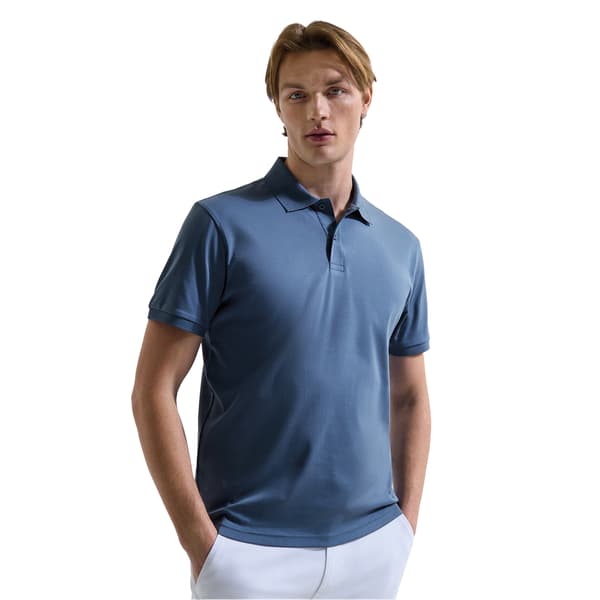 Asquith & Fox Herr Premium Merceriserad Bomull Pikétröja
