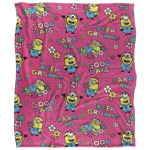 Minions Keep Growing Flowers Pläd