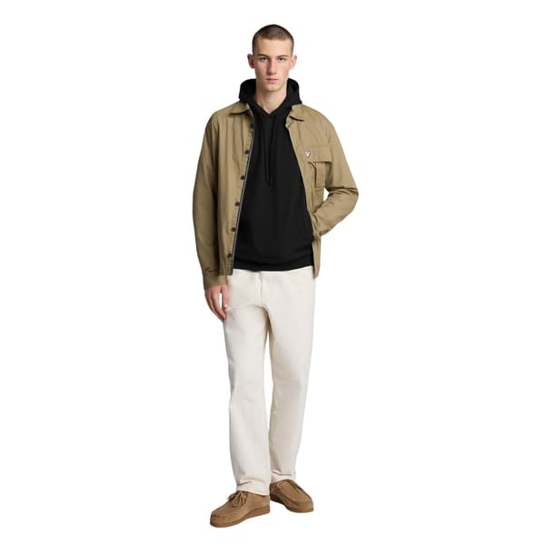 Lyle & Scott Mens Hybrid Softshell Pull Over Hoodie