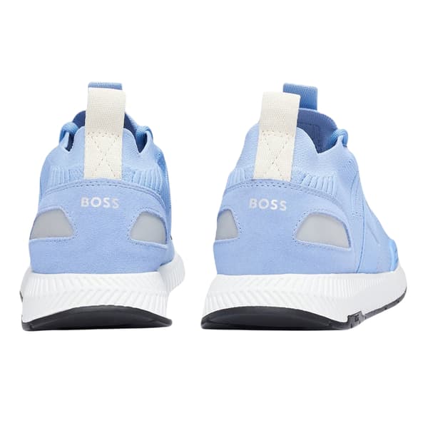 Boss Mens Titanium Logo Knitted Trainers
