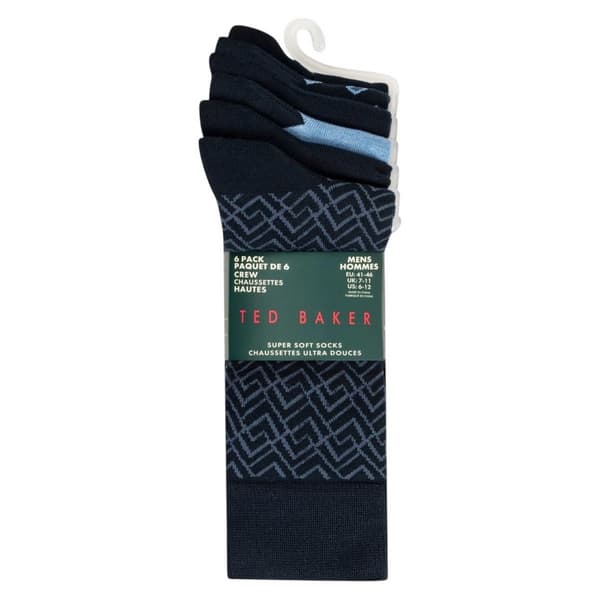 Ted Baker Formella Crewstrumpor för män (6-pack)