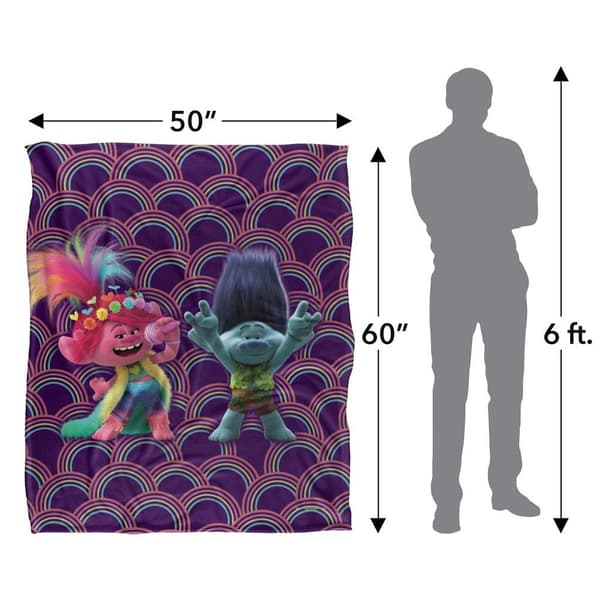 Trolls Cheer Up Silky Soft Touch Blanket