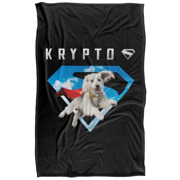 Superman Krypto 2025 Sky Shield Soft Touch Blanket
