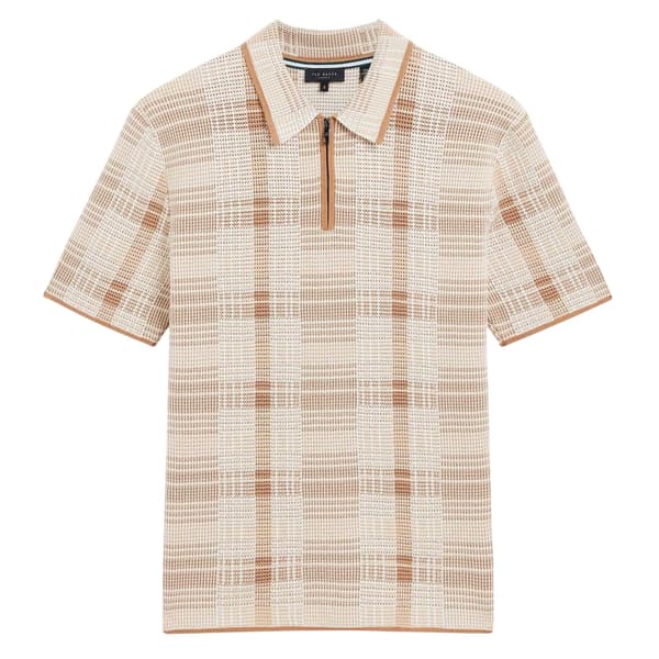 Ted Baker Mens Checked Polo Shirt