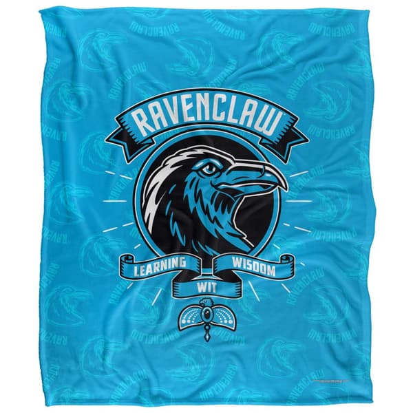 Harry Potter Learning, Wisdom, Wit Ravenclaw Blanket