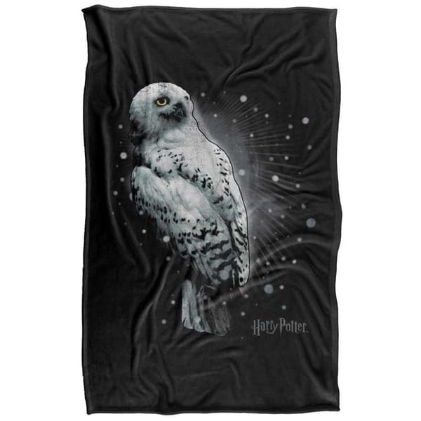 Harry Potter Hedwig Snow Soft Touch Blanket