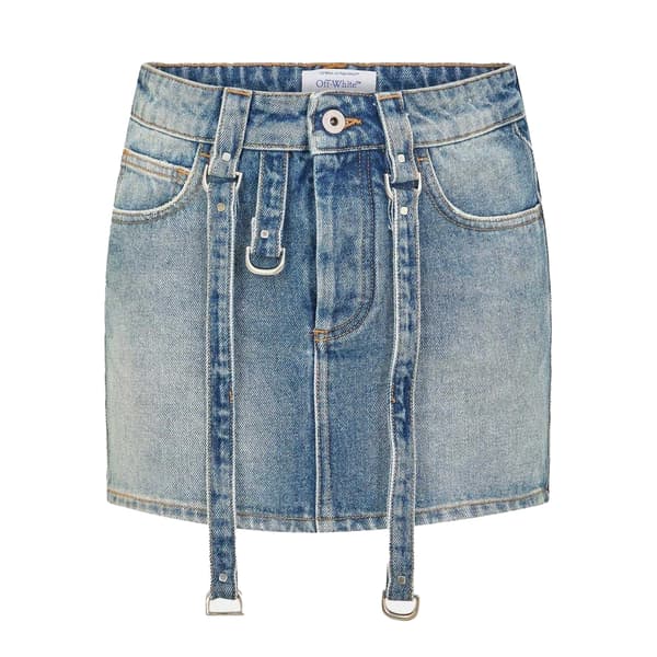 Off-White Cargo Denim Minikjol för damer