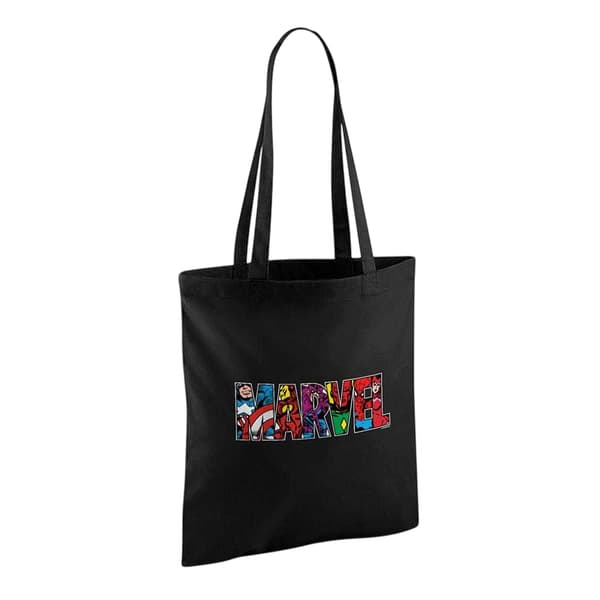 Marvel Comics Strip Logo Tote Bag