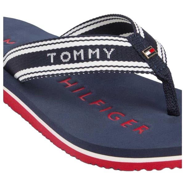 Tommy Hilfiger Womens/Ladies Text Flat Flip Flops