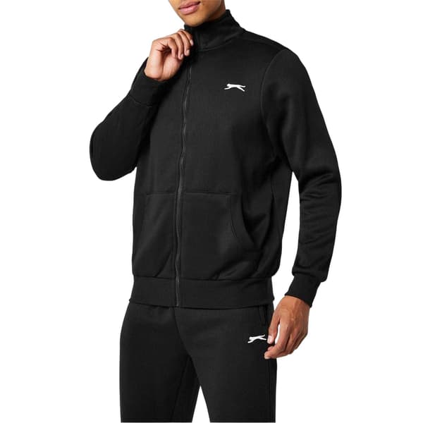 Slazenger Herr Logotyp Polycotton Hel Dragkedja Jacka