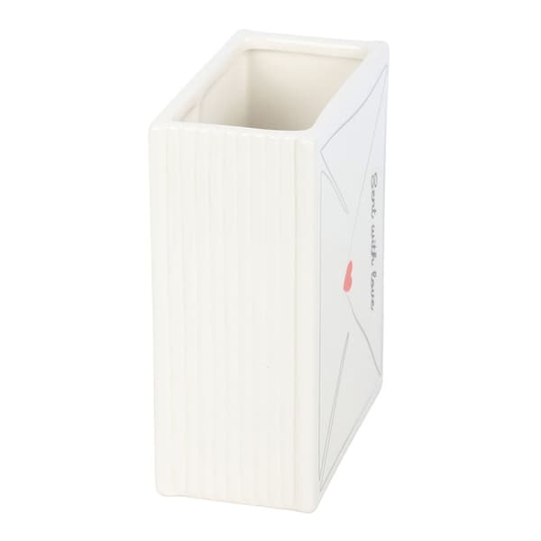 Something Different Ceramic Letter Valentine`s Day Flower Vase