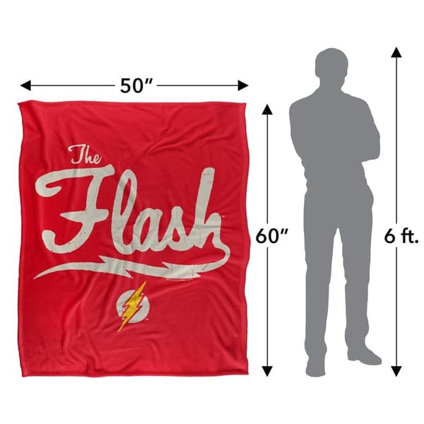 The Flash Old School Soft Touch Blanket