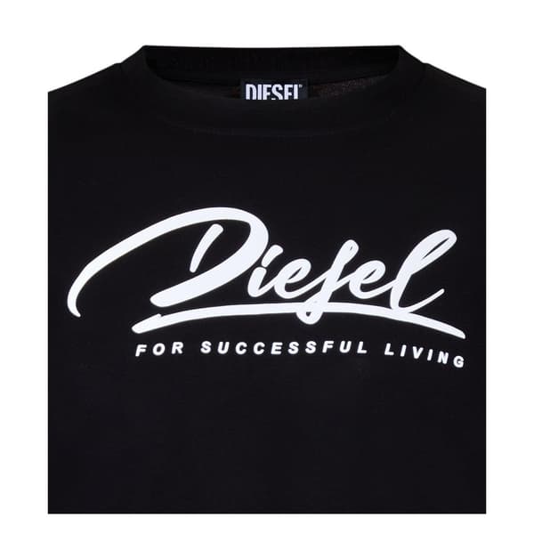 Diesel Dam/Dam Script Cropped T-shirt