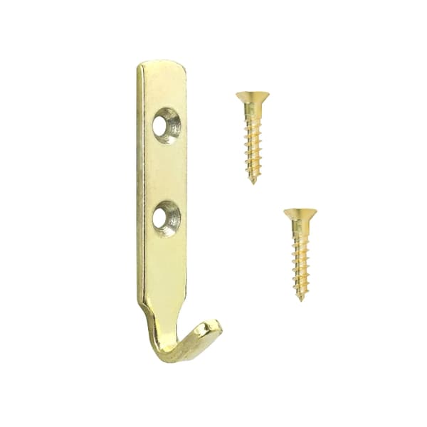 X Brass J Hooks 2pk