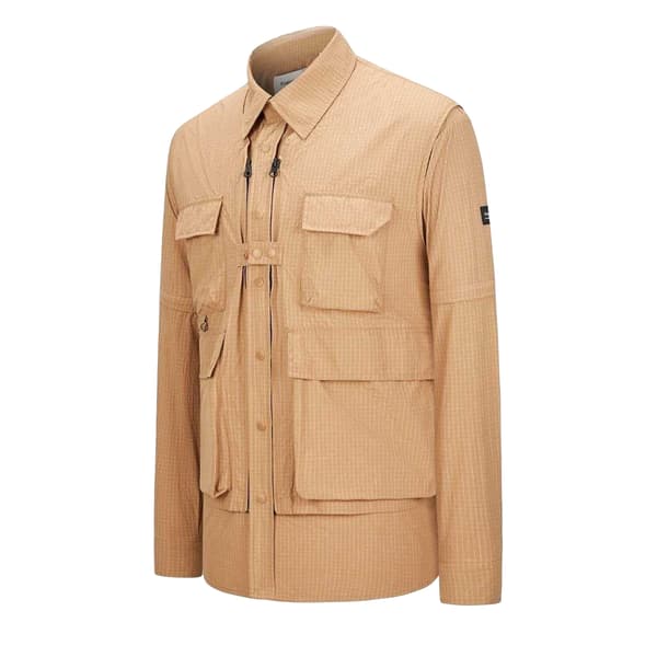Firetrap Herr 3-i-1 Ripstop Konvertibel Skjorta