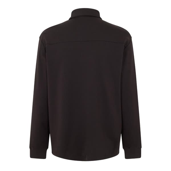 Hugo Mens Patch Collared Long-Sleeved Polo Shirt