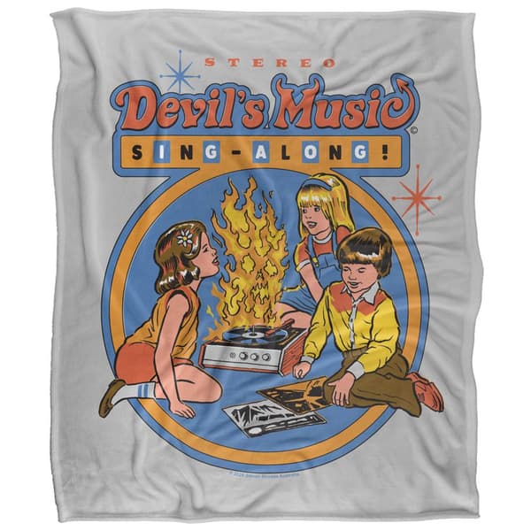 Steven Rhodes Devils Music Singalong Soft Touch Blanket