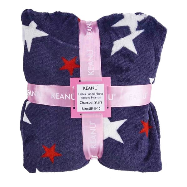 Keanu Womens/Ladies Star Pull Over Long Pyjama Set